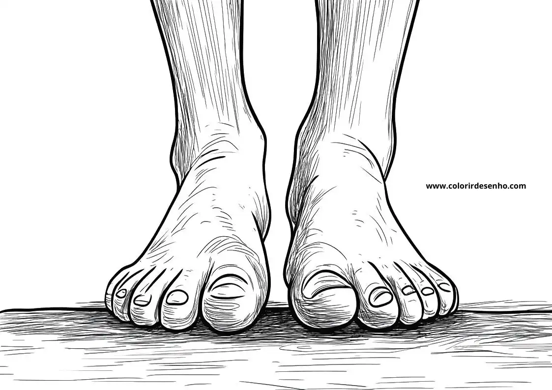 Feet Coloring Pages 1