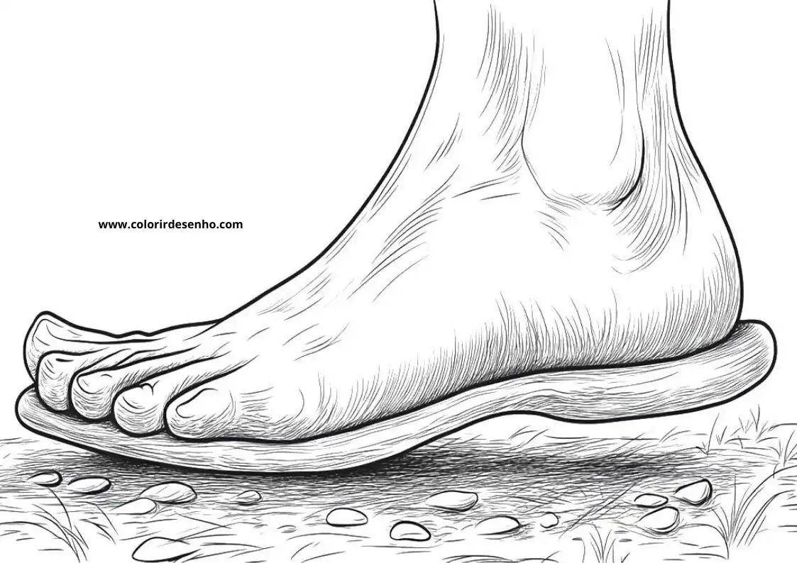 Feet Coloring Pages 4