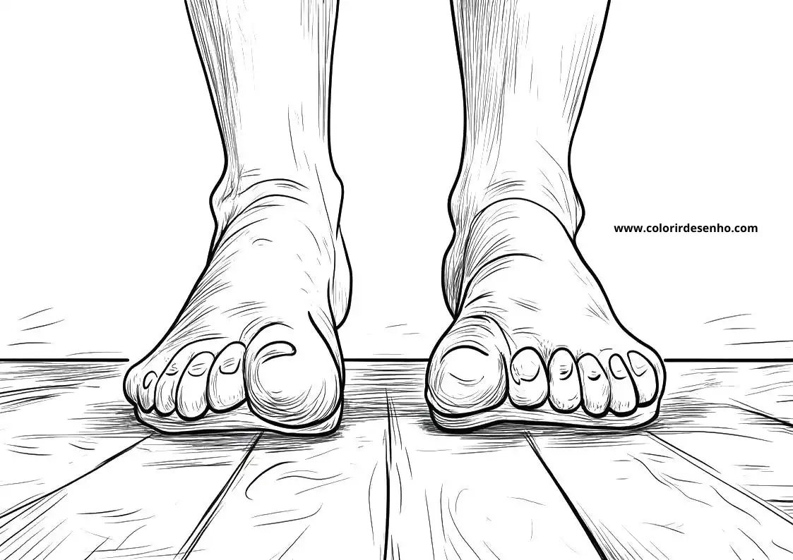 Feet Coloring Pages 6