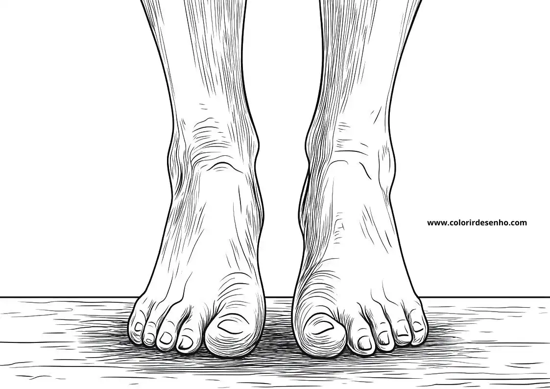 Feet Coloring Pages For All Ages 1
