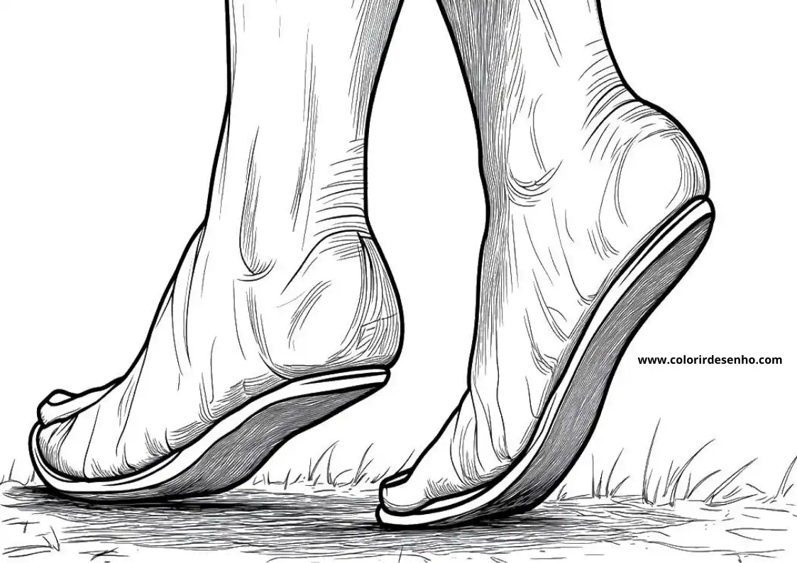 Feet Coloring Pages For All Ages 3