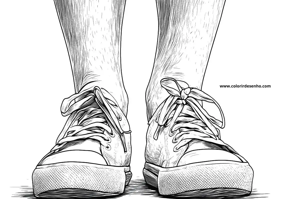 Feet Coloring Pages For All Ages 5