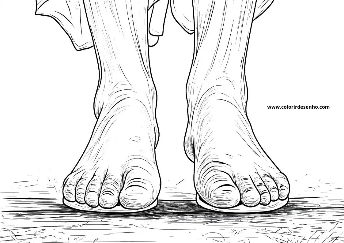 Feet Coloring Pages For All Ages 6