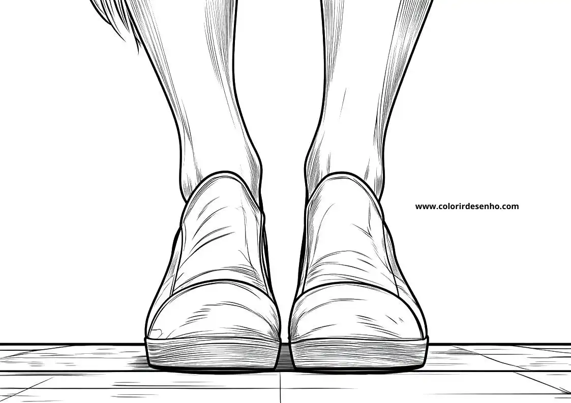Feet Coloring Pages For All Ages 8