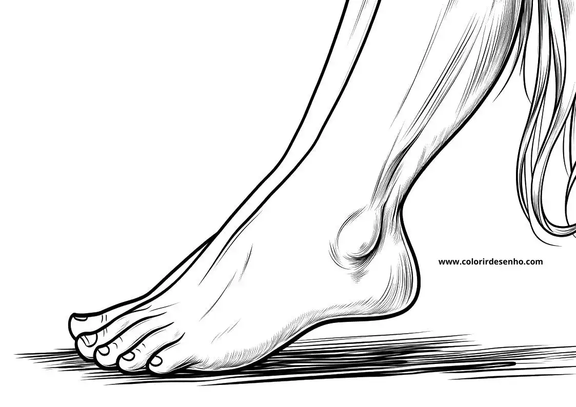 Feet Coloring Sheet 1