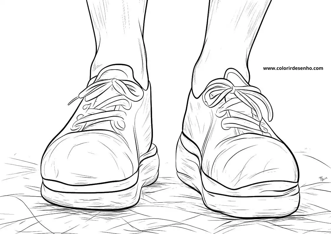 Feet Picture Coloring Pages 5