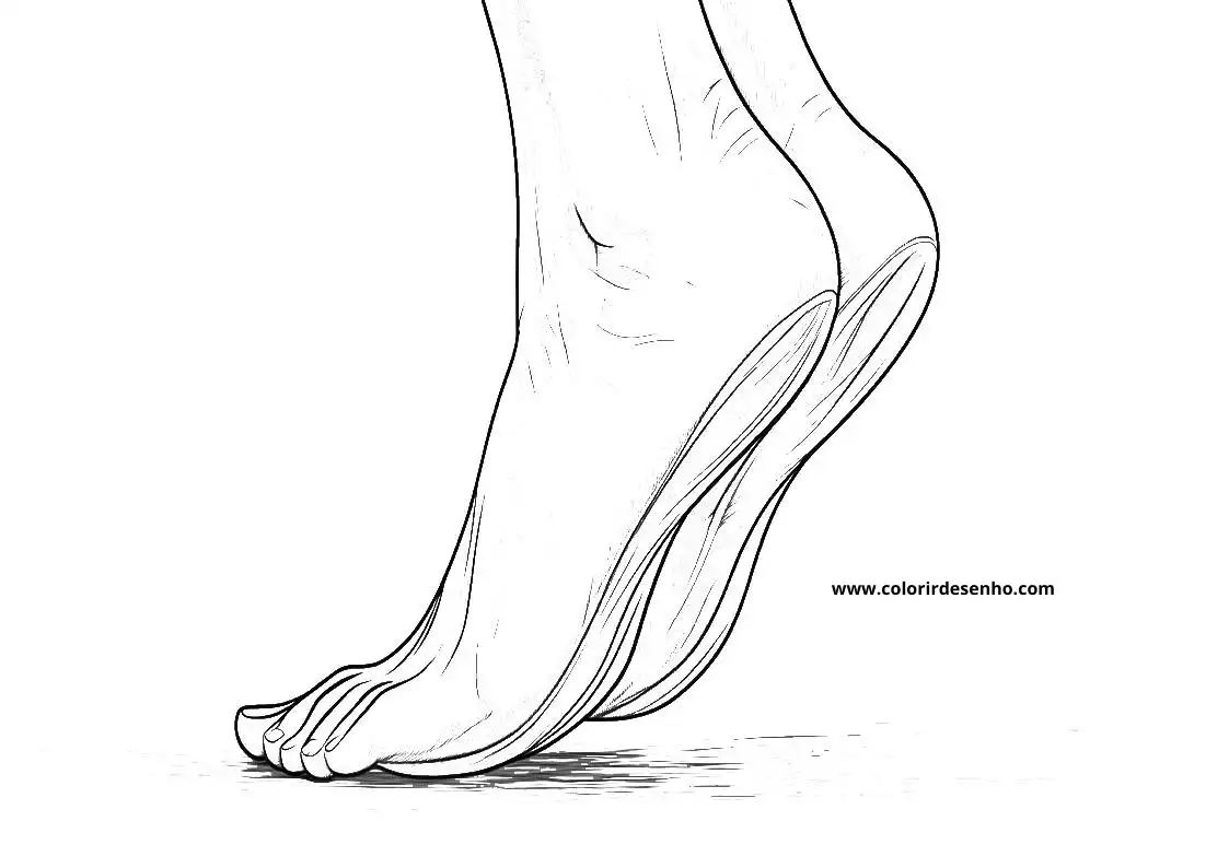 Feet Picture Coloring Pages 9