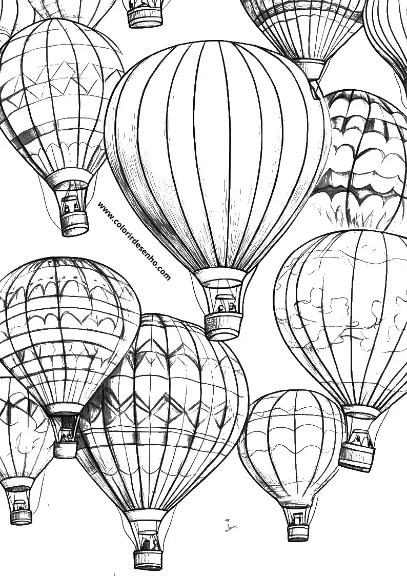 Free Printable Balloon Coloring Pages in PDF 10