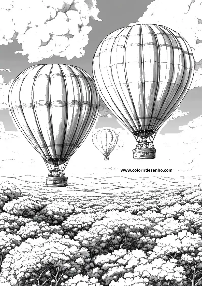 Free Printable Balloon Coloring Pages in PDF 11