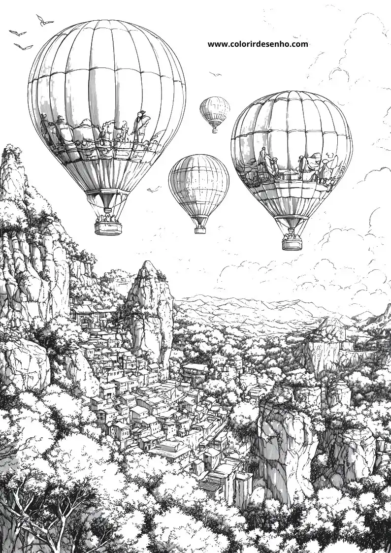 Free Printable Balloon Coloring Pages in PDF 12