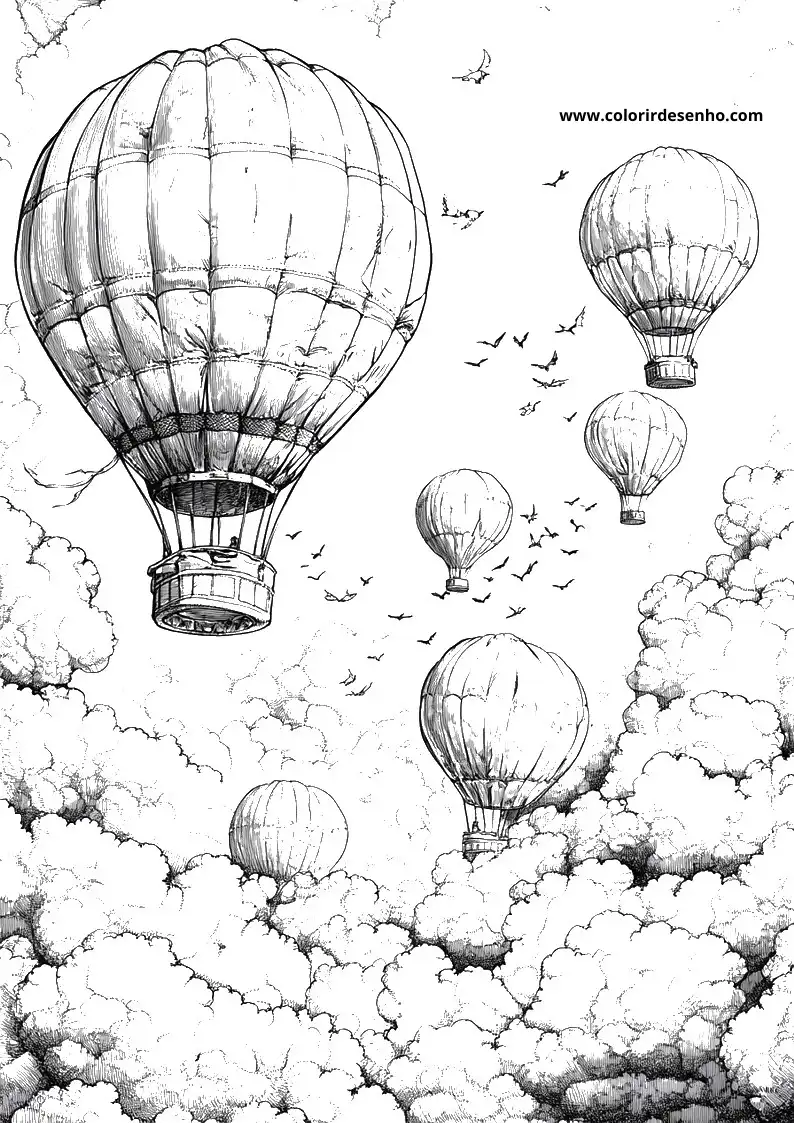 Free Printable Balloon Coloring Pages in PDF 15