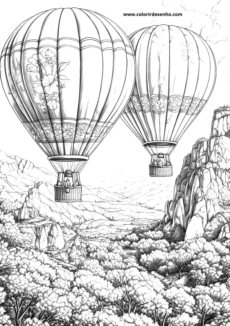 Free Printable Balloon Coloring Pages in PDF 4