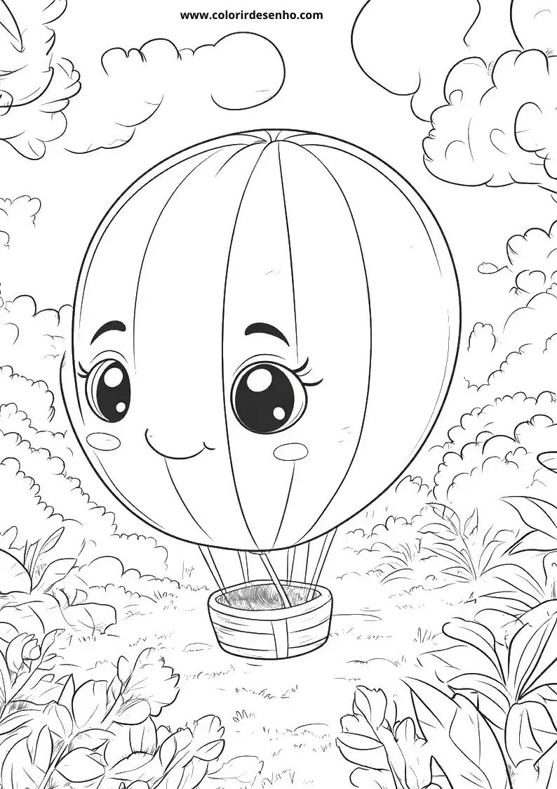 Free Printable Balloon Coloring Sheets 2