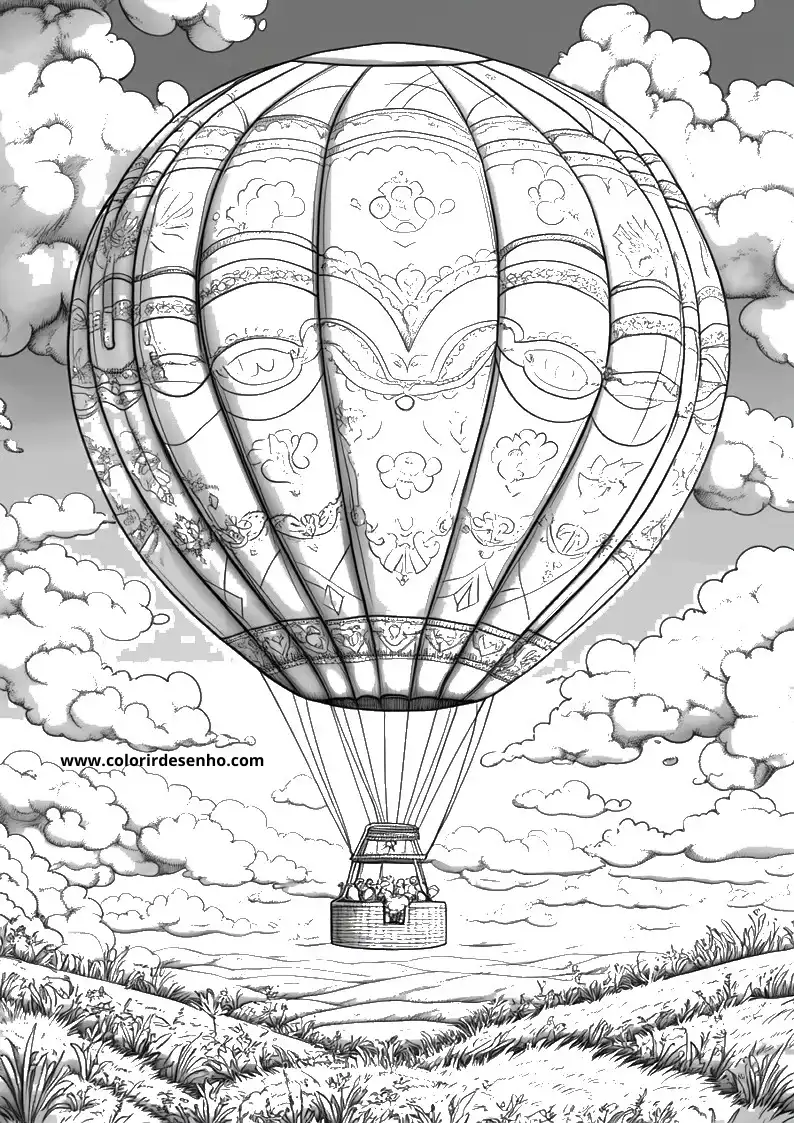 Free Printable Balloon Coloring Sheets 3