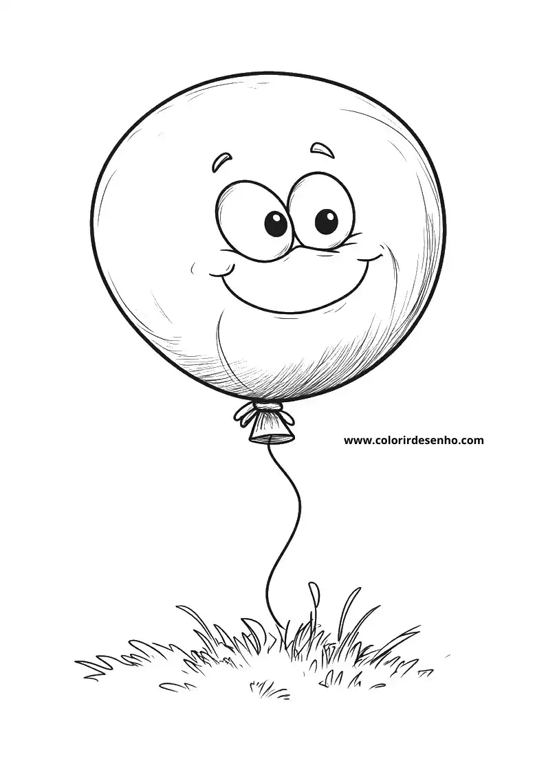 Free Printable Balloon Coloring Sheets 4