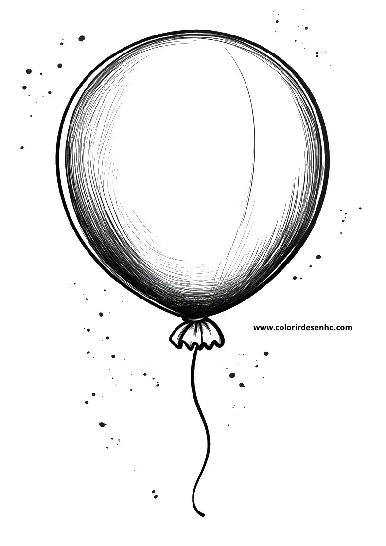 Free Printable Balloon Coloring Sheets 5