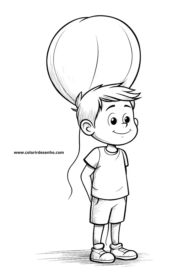 Free Printable Balloon Coloring Sheets 6