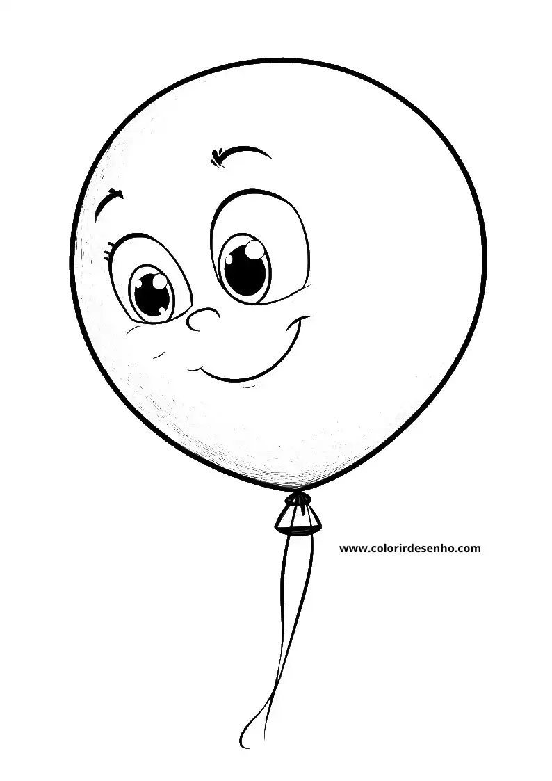 Free Printable Balloon Coloring Sheets 8