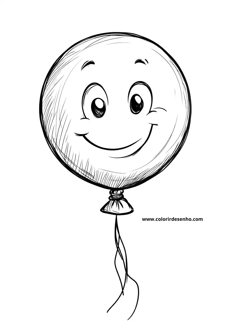 Free Printable Balloon Coloring Sheets 9