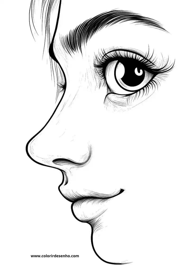 Free Printable Nose Coloring Pages For Kids And Adults 1