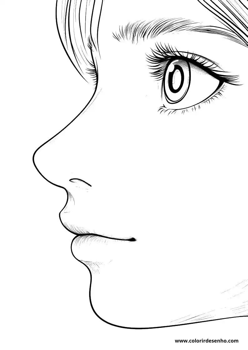 Free Printable Nose Coloring Pages in PDF 2
