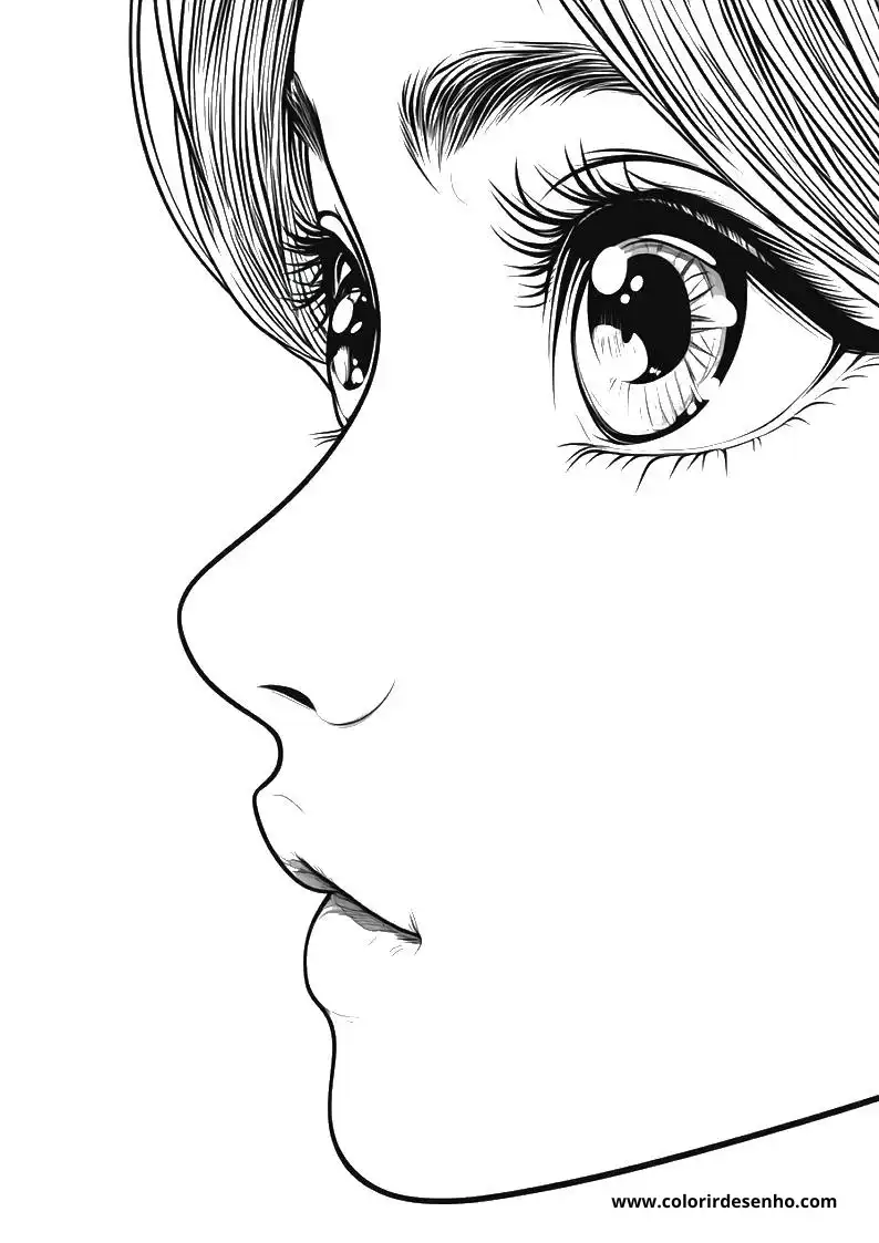 Free Printable Nose Coloring Pages in PDF 5