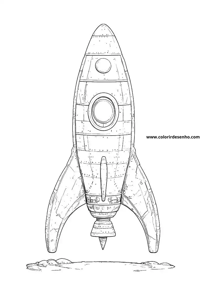Free Printable Rocket Coloring Pages For Kids And Adults 5
