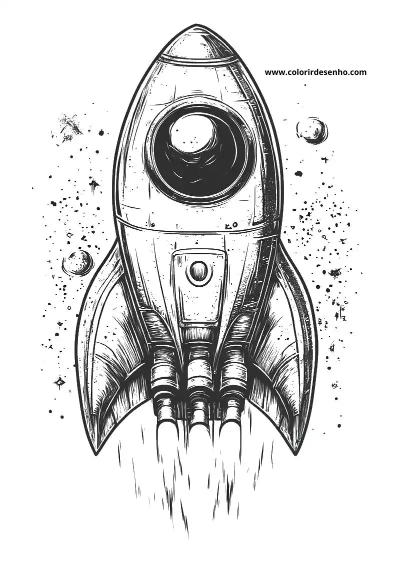 Free Printable Rocket Coloring Pages For Kids And Adults 9