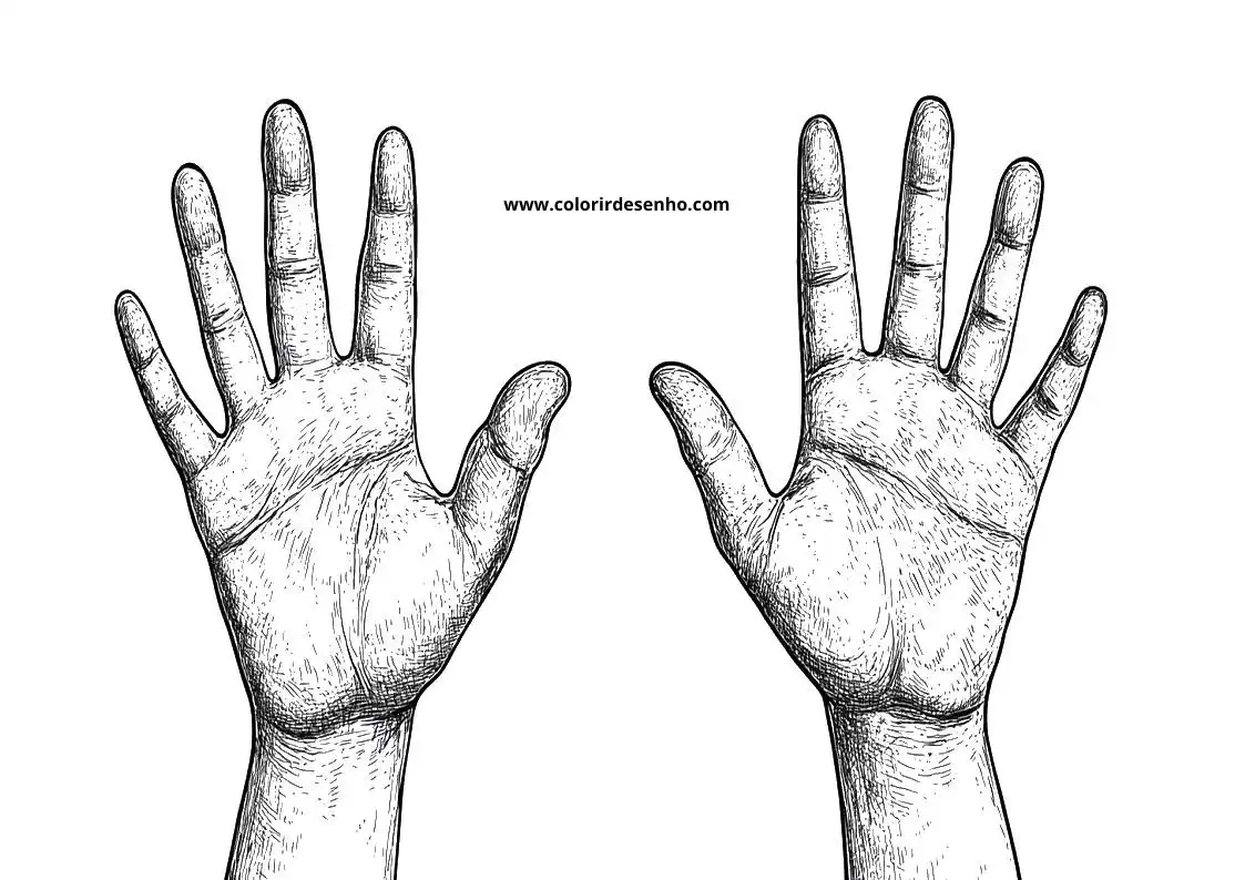 Hand Coloring Pages 4