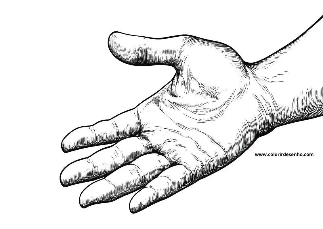 Hand Coloring Pages 5