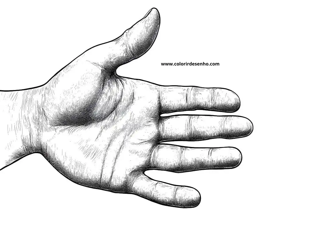 Hand Coloring Pages 8