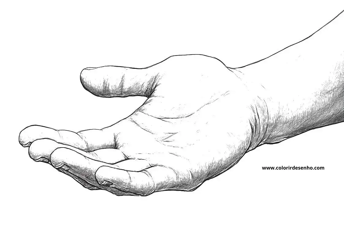 Hand Coloring Pages For Kids And Adults 5