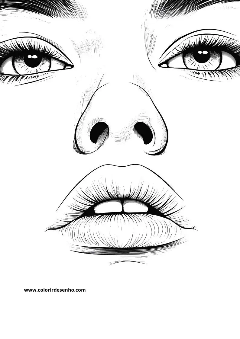 Nose Coloring Pages 4