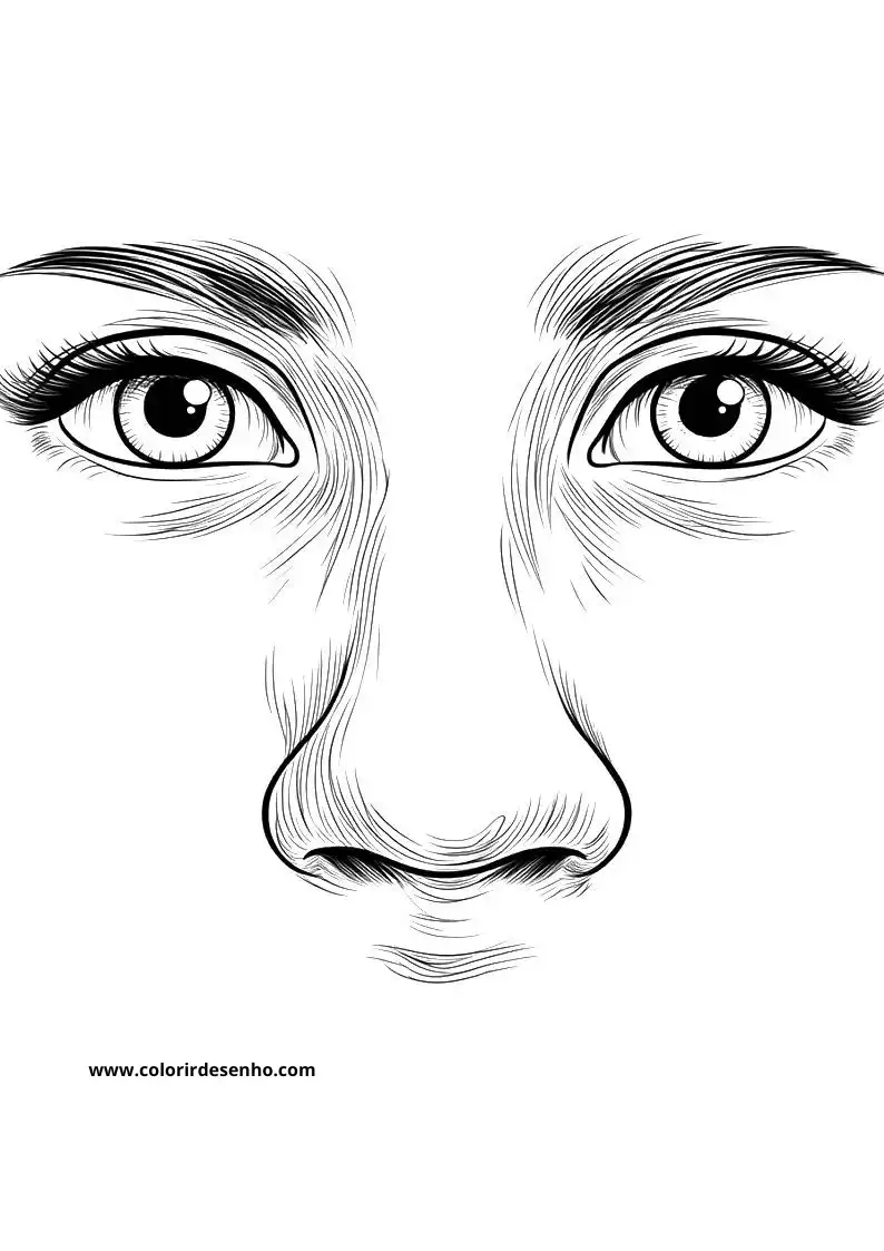 Nose Coloring Pages 7