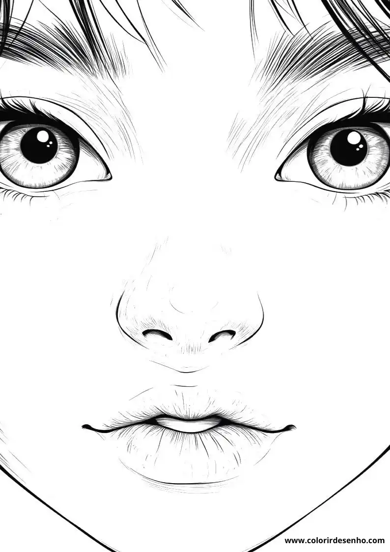 Nose Coloring Sheet 2
