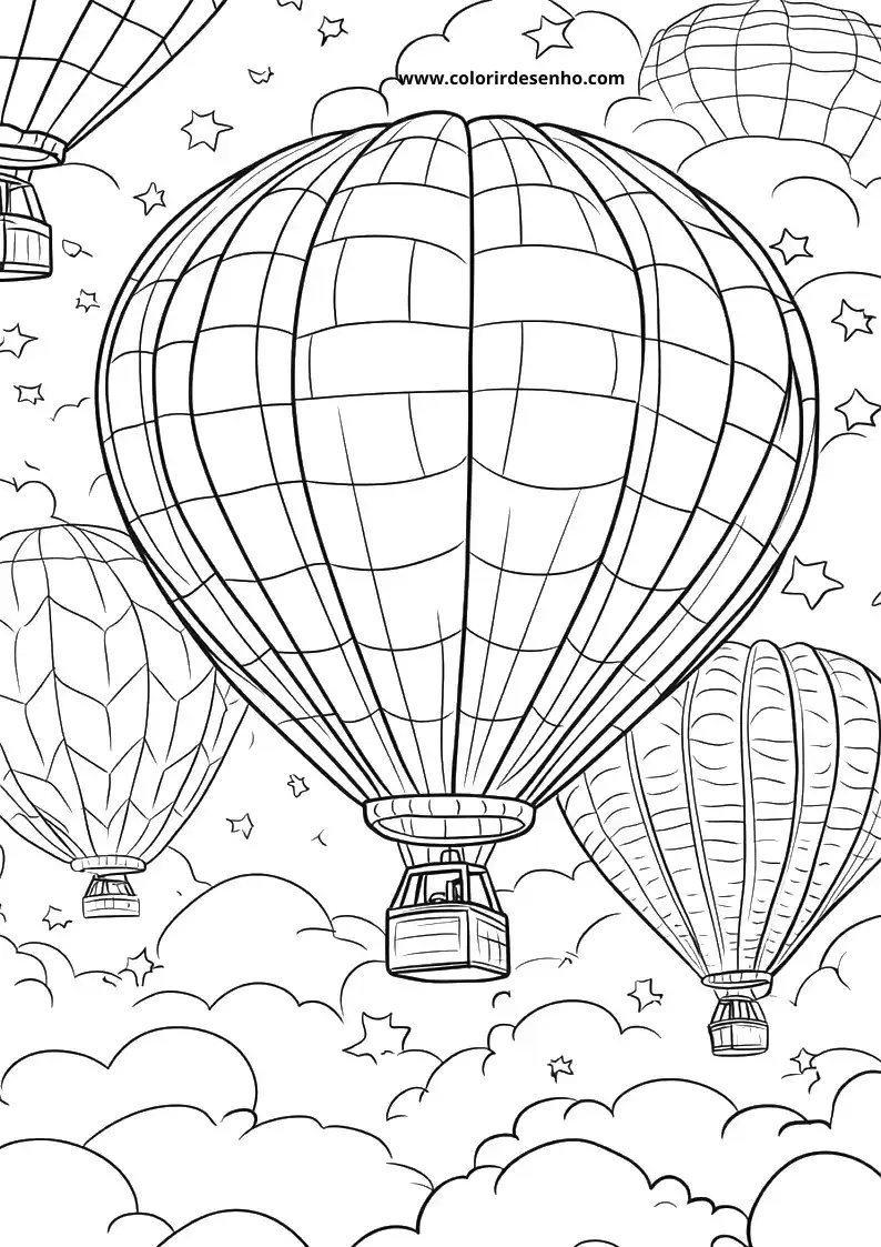 Printable Balloon Coloring Pages 1