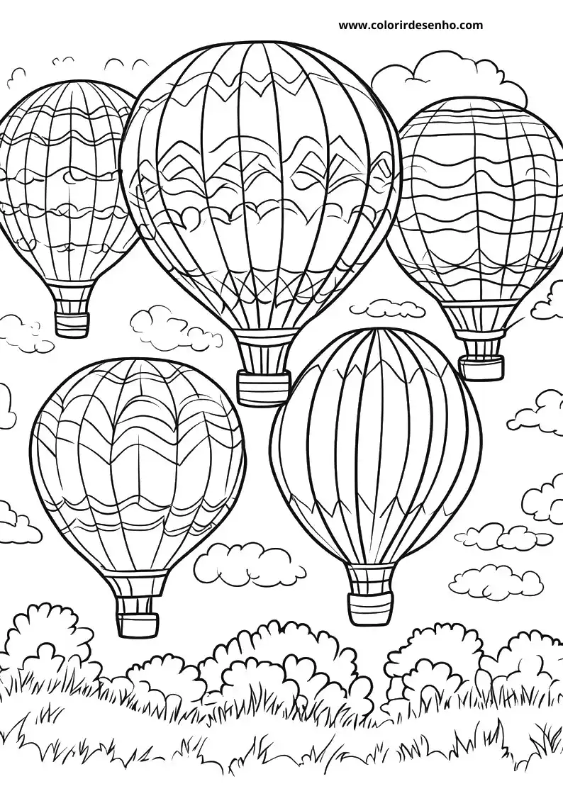 Printable Balloon Coloring Pages 10