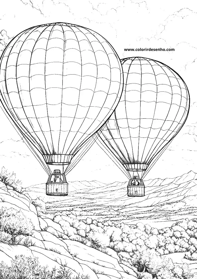Printable Balloon Coloring Pages 2