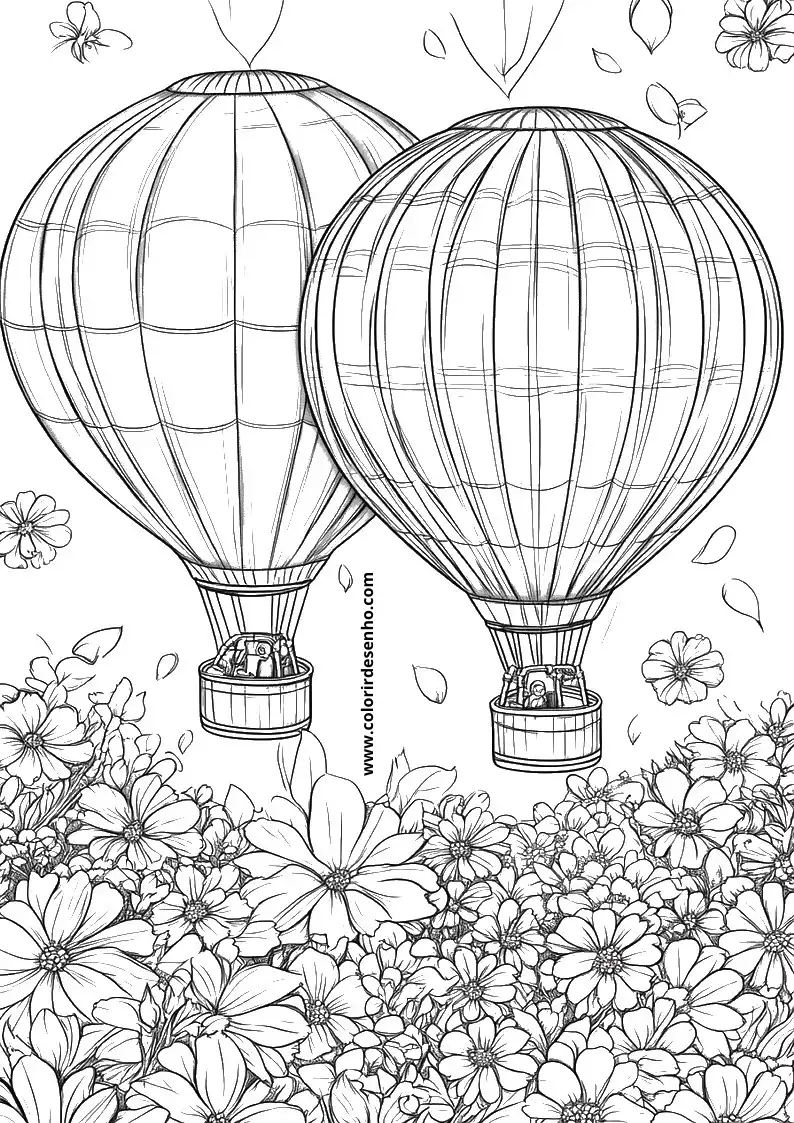 Printable Balloon Coloring Pages 3