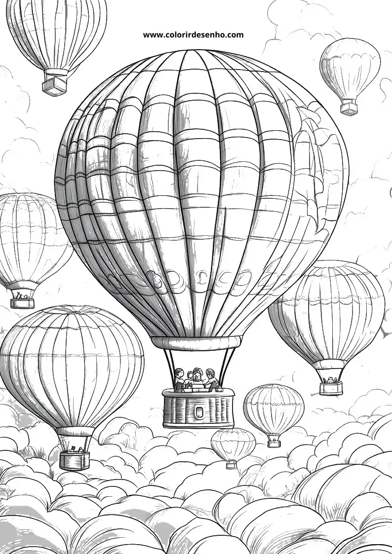 Printable Balloon Coloring Pages 4