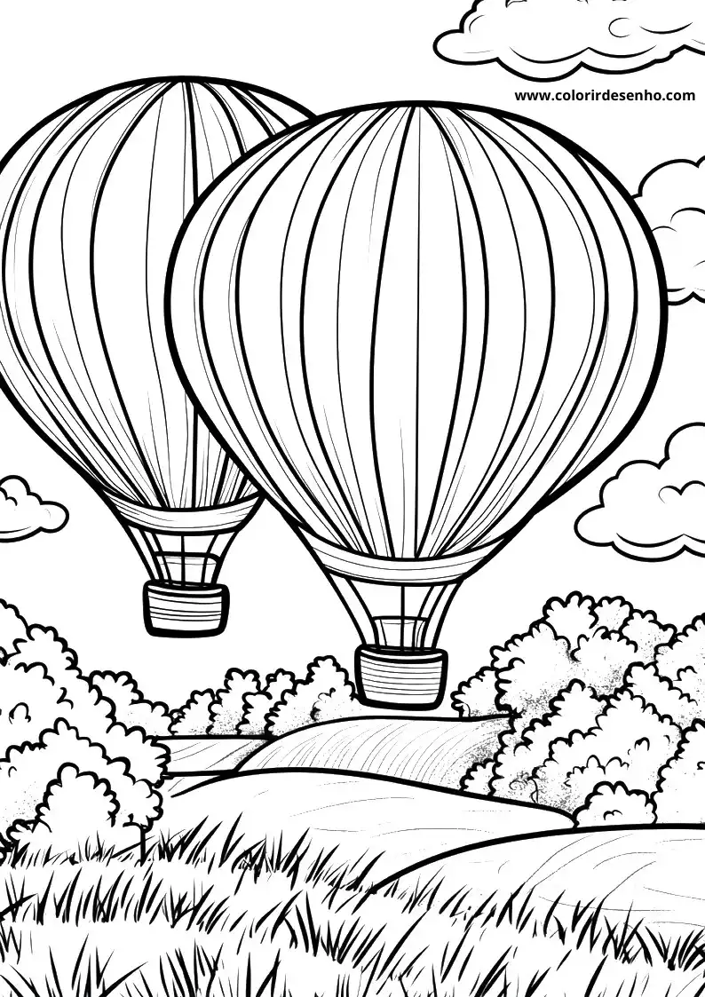 Printable Balloon Coloring Pages 5