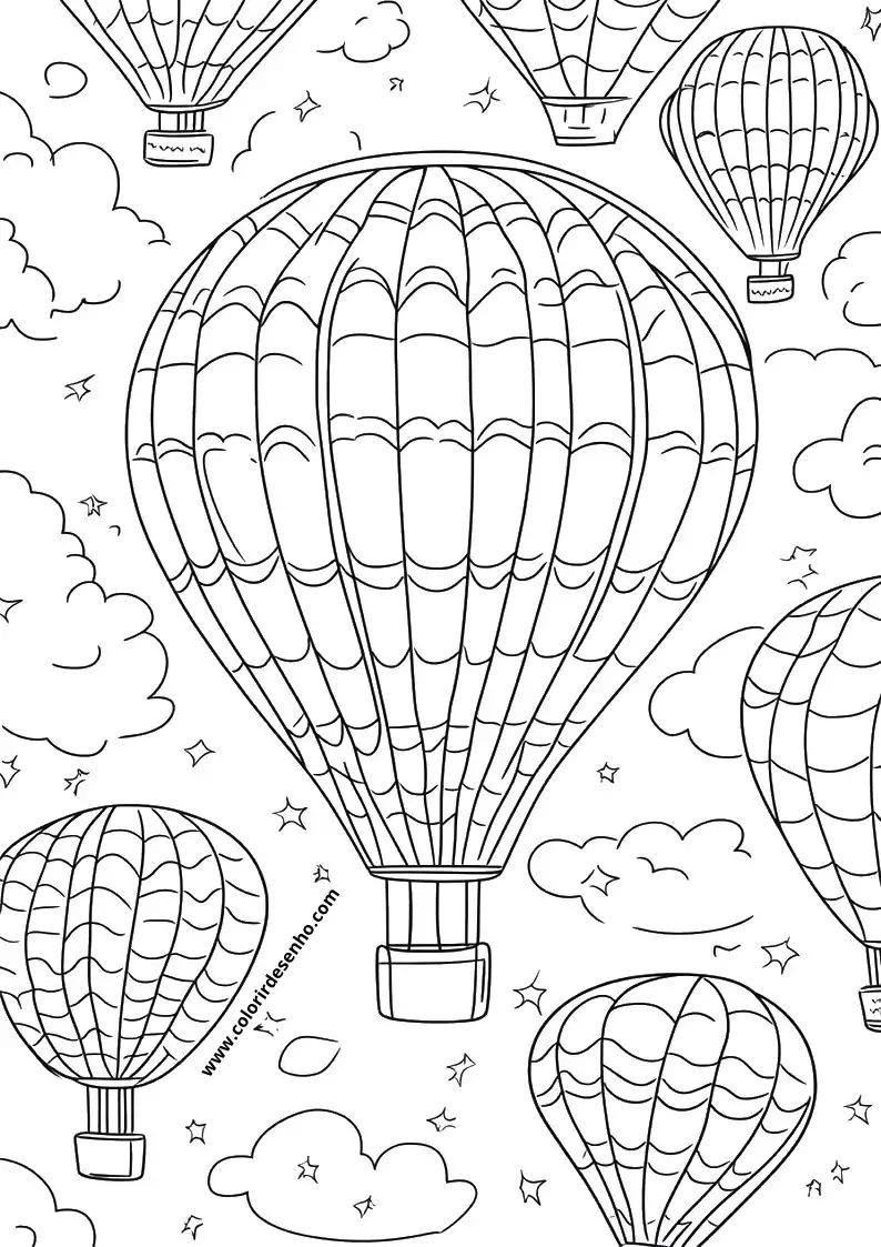 Printable Balloon Coloring Pages 6