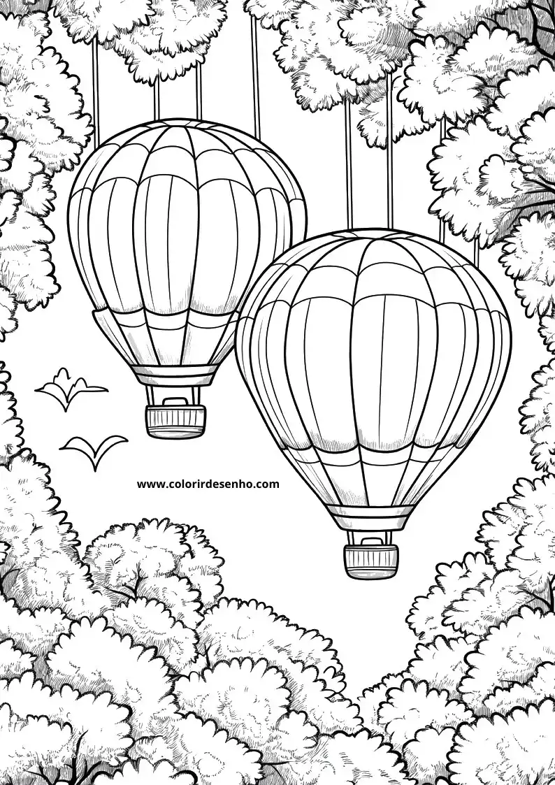 Printable Balloon Coloring Pages 7