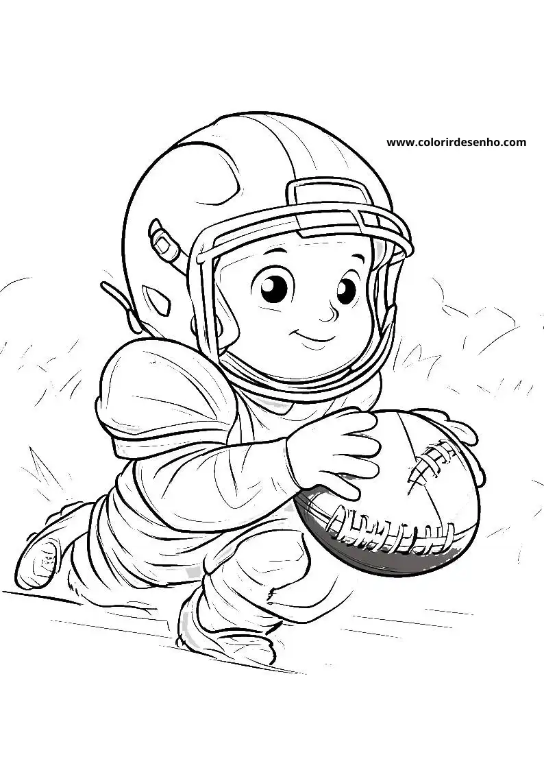Printable Football Coloring Pages 12
