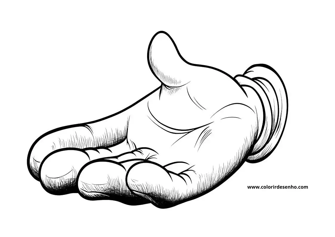 Printable Hand Coloring Pages 10