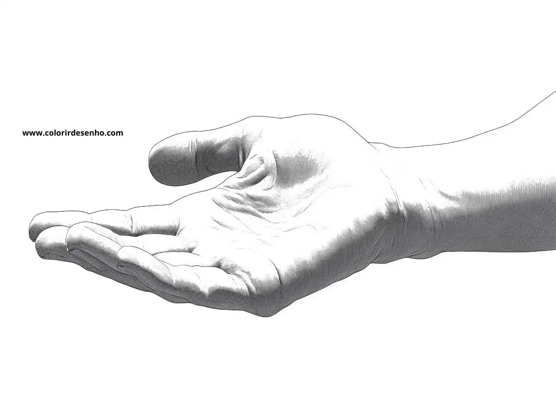 Printable Hand Coloring Pages 9