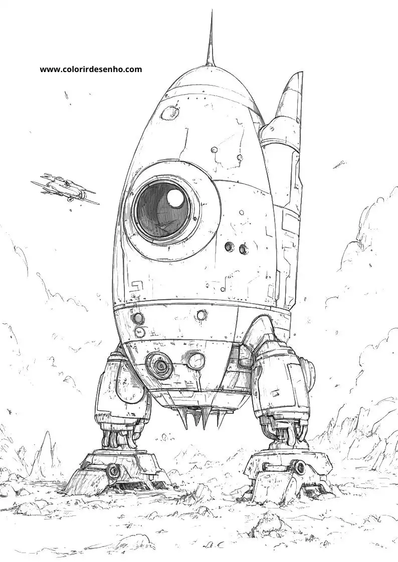 Printable Rocket Coloring Pages 10