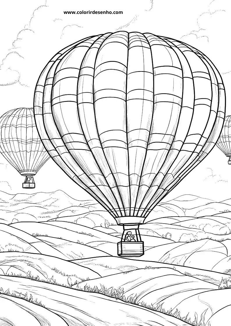 Realistic Balloon Coloring Pages 2