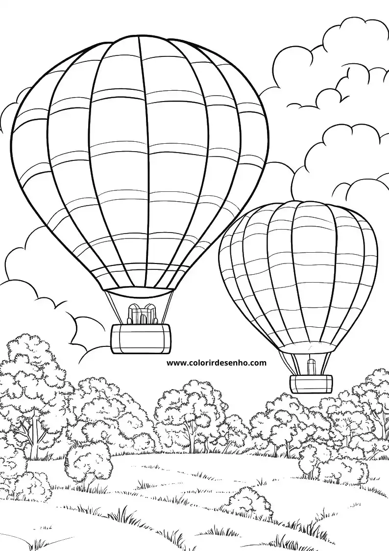 Realistic Balloon Coloring Pages 5