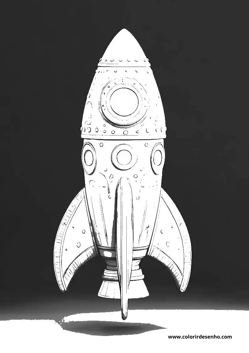 Rocket Coloring Pages For All Ages 10
